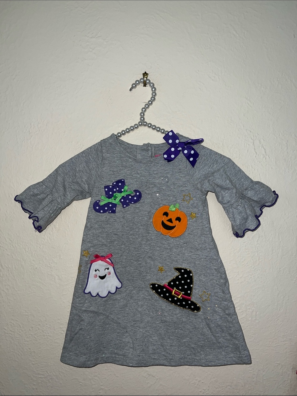 Halloween 3T dress Goodlad appliqué sparkles